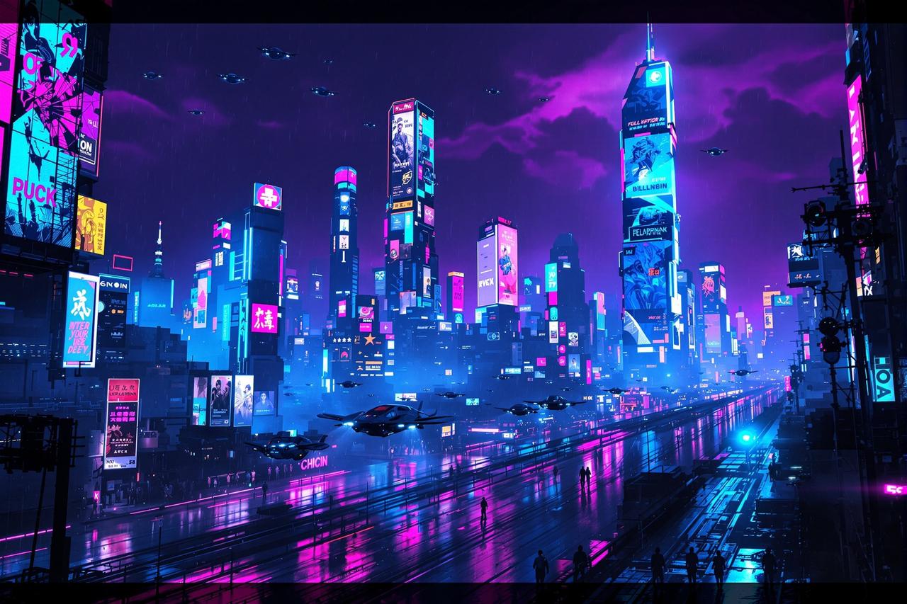 赛博朋克美学:从《银翼杀手》到《赛博朋克2077》的视觉革命 - 西瓜影视特约撰稿 赛博朋克美学:从《银翼杀手》到《赛博朋克2077》的视觉革命